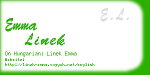 emma linek business card